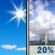 Sunday: A slight chance of showers and thunderstorms after 2pm.  Mostly sunny and hot, with a high near 90. Calm wind becoming southeast around 6 mph in the afternoon.  Chance of precipitation is 20%.