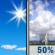 Tuesday: A chance of showers and thunderstorms after 2pm.  Sunny and hot, with a high near 95. Chance of precipitation is 50%. New rainfall amounts of less than a tenth of an inch, except higher amounts possible in thunderstorms. 
