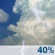 Tuesday: A slight chance of showers, then a chance of showers and thunderstorms after 10am.  Partly sunny and hot, with a high near 91. Calm wind becoming southwest 5 to 8 mph in the afternoon.  Chance of precipitation is 40%. New rainfall amounts of less than a tenth of an inch, except higher amounts possible in thunderstorms. 